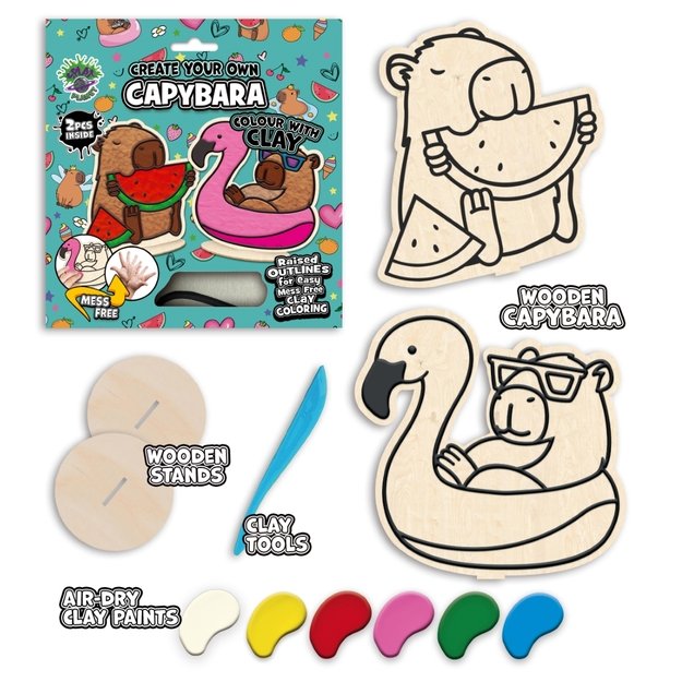 Splat Planet clay colouring Capybaras 2