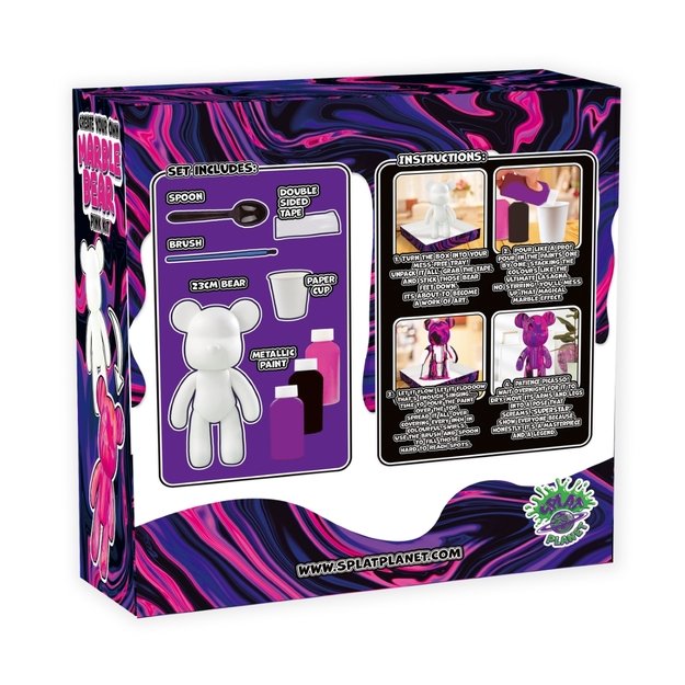 Splat Planet Marble Bear craft kit, pink 1